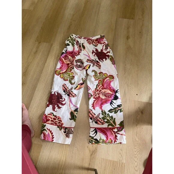 Anthropologie Floral Pants - Picture 3 of 4